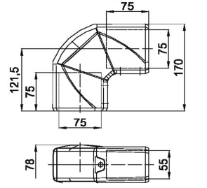 辛機(jī)XJ5575機(jī)床吊臂箱組件-90度轉(zhuǎn)角圖紙 辛機(jī)XJ5575機(jī)床吊臂箱組件-90度轉(zhuǎn)角圖紙