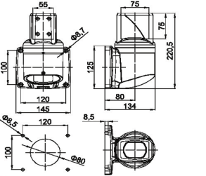XJ5575機(jī)床吊臂箱組件-垂直墻座圖紙 XJ5575機(jī)床吊臂箱組件-垂直墻座圖紙